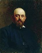 Ilya Repin Portrait of railroad tycoon and patron of the arts Savva Ivanovich Mamontov. Germany oil painting artist